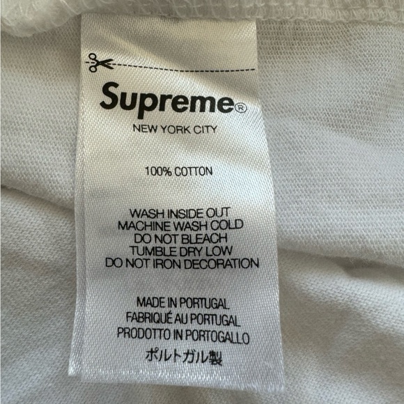 Supreme X Quiet Storm crew Short Sleeve Tee Medium  White - Picture 7 of 7